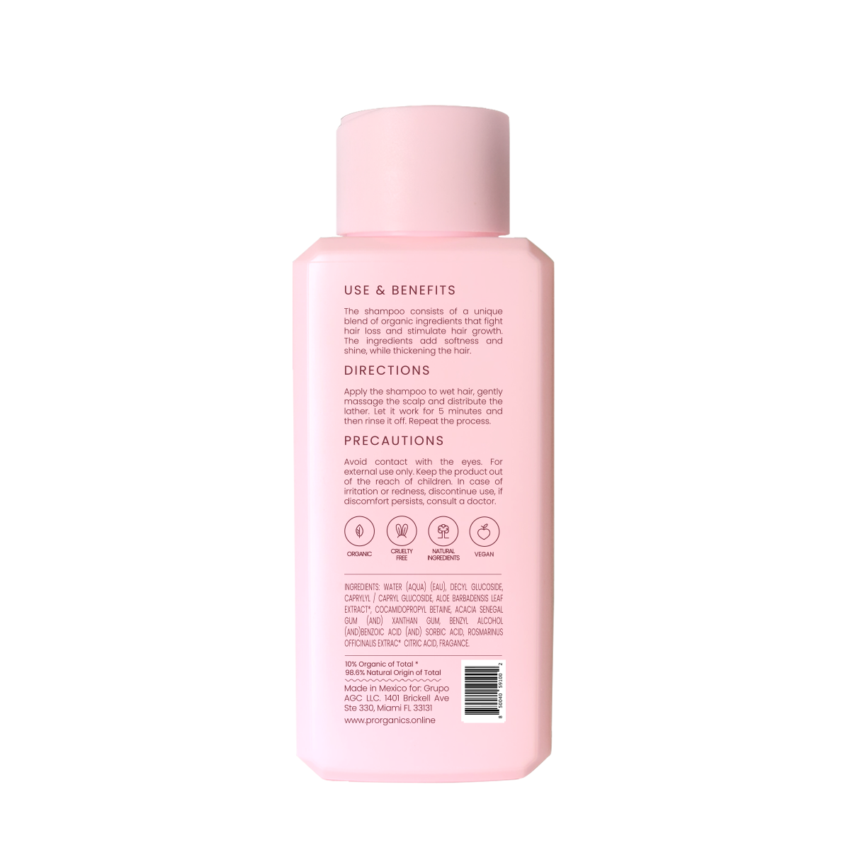 Aloe Vera Rosemery Thickening Shampoo Progranics